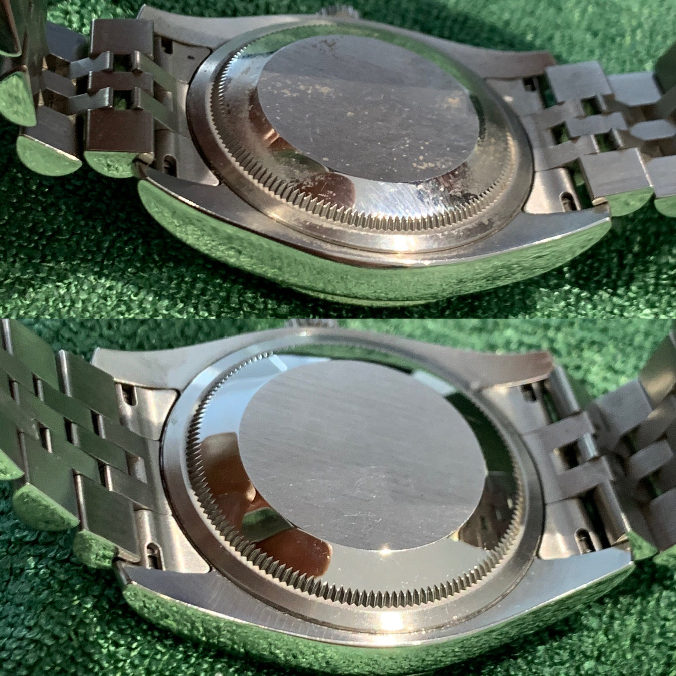 before and after watch cleaning images